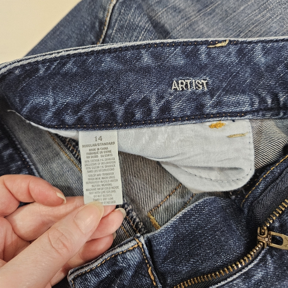 American Eagle Outfitters Artist cut-off denim jean shorts women's size … - Picture 11 of 11